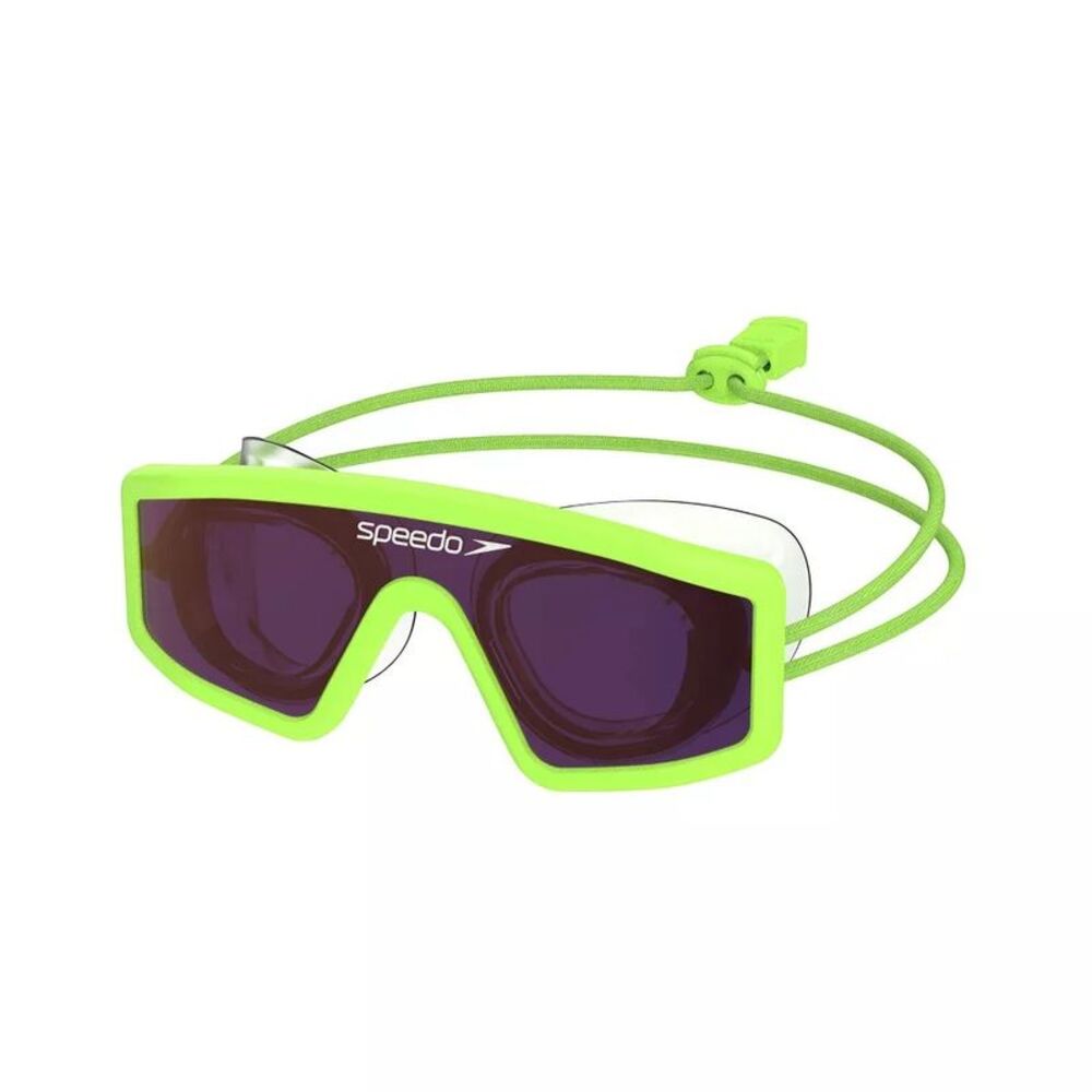 Speedo Kids Sunny Vibes Vizor Swim Goggles in Roy Lime Green for Ages 3-6